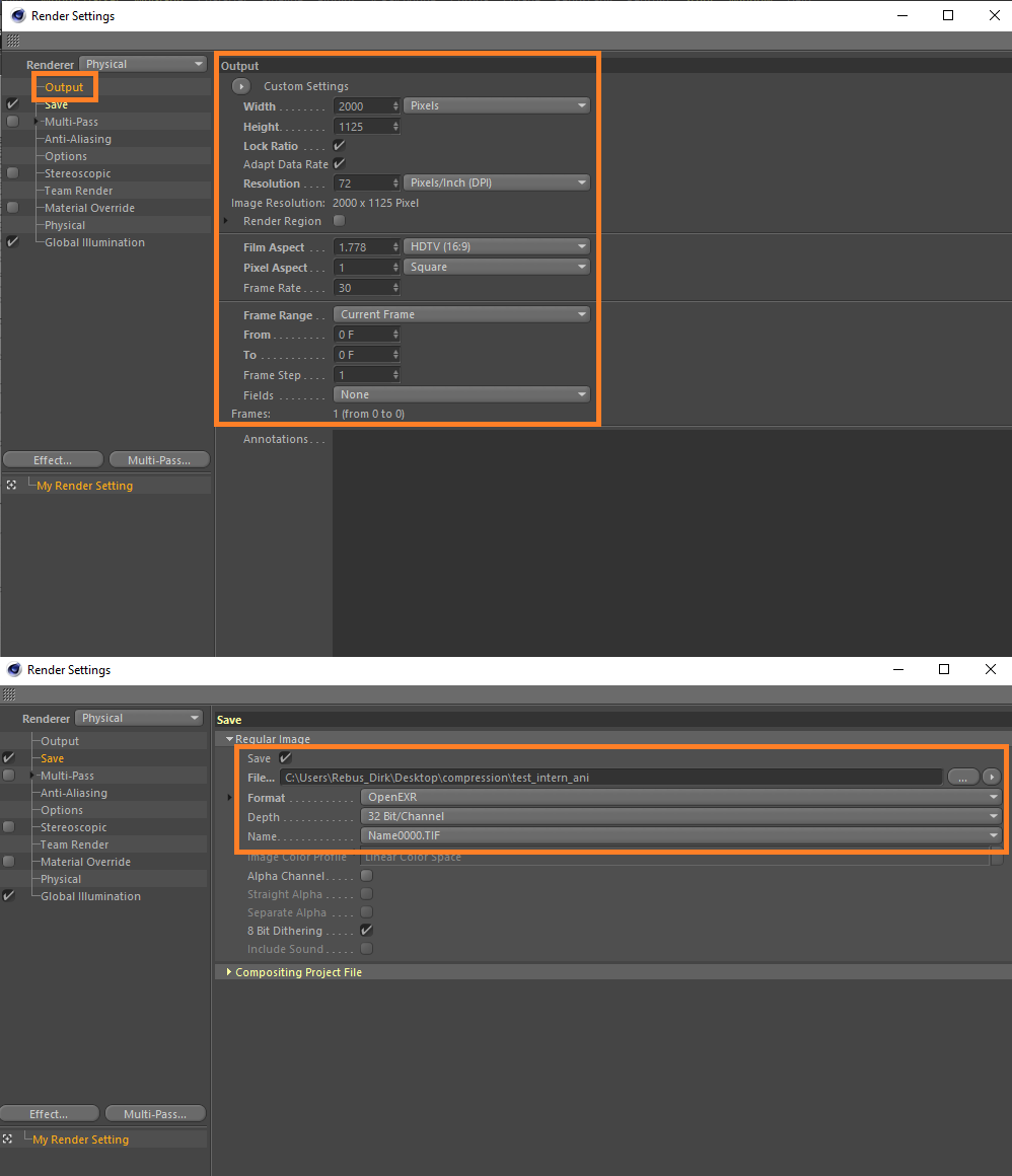 3D Render Setup für Cinema 4D mit dem Physical Renderer