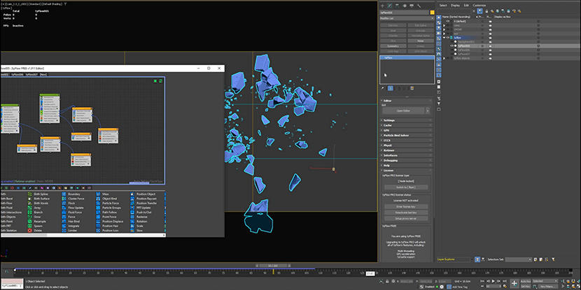 'Terra' work-in-progress, tyFlow simulation