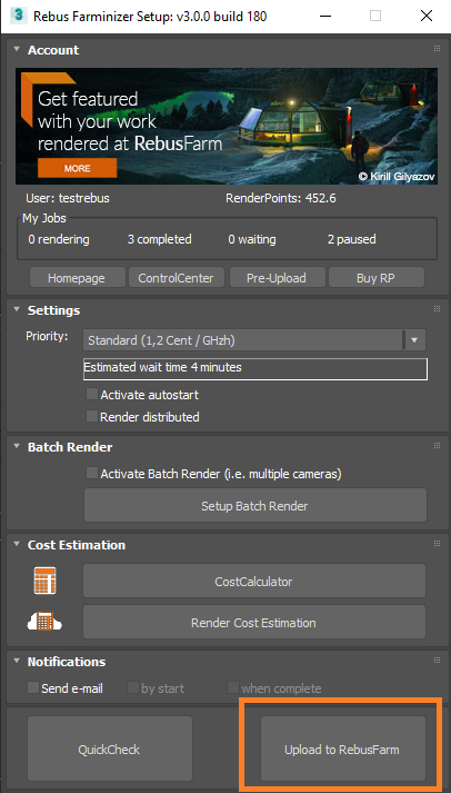 Rebus Farminizer Setup Fenster