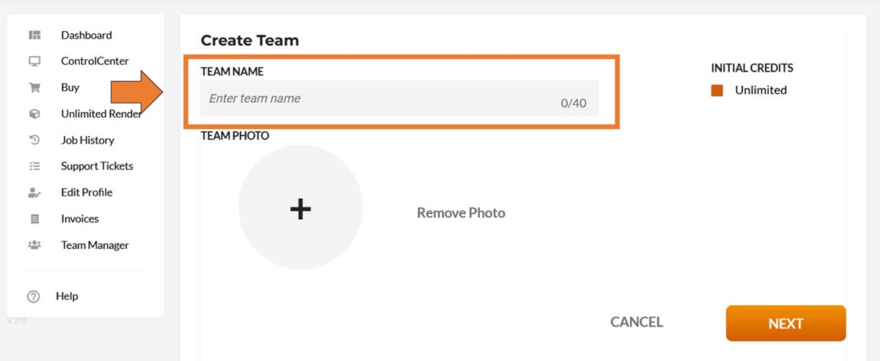 Create team site