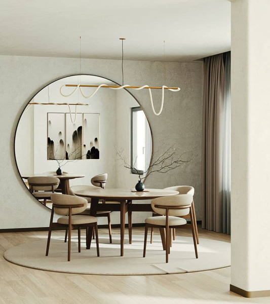 dining room design rendered at RebusFarm