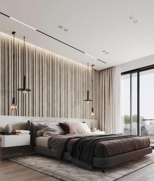 At RebusFarm rendered master bedroom by Rasoul Mojarrad