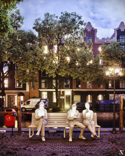 Archviz of Amsterdam