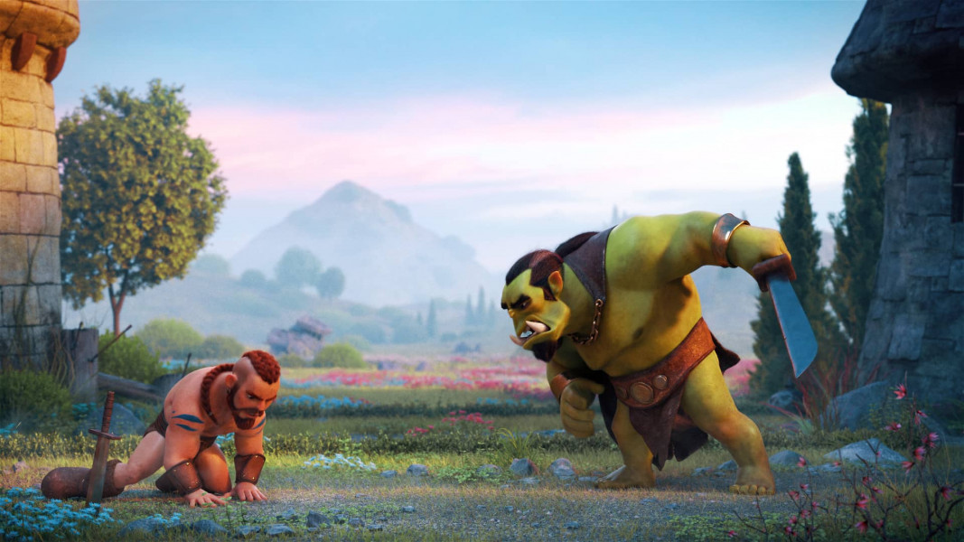 3D troll and warrior