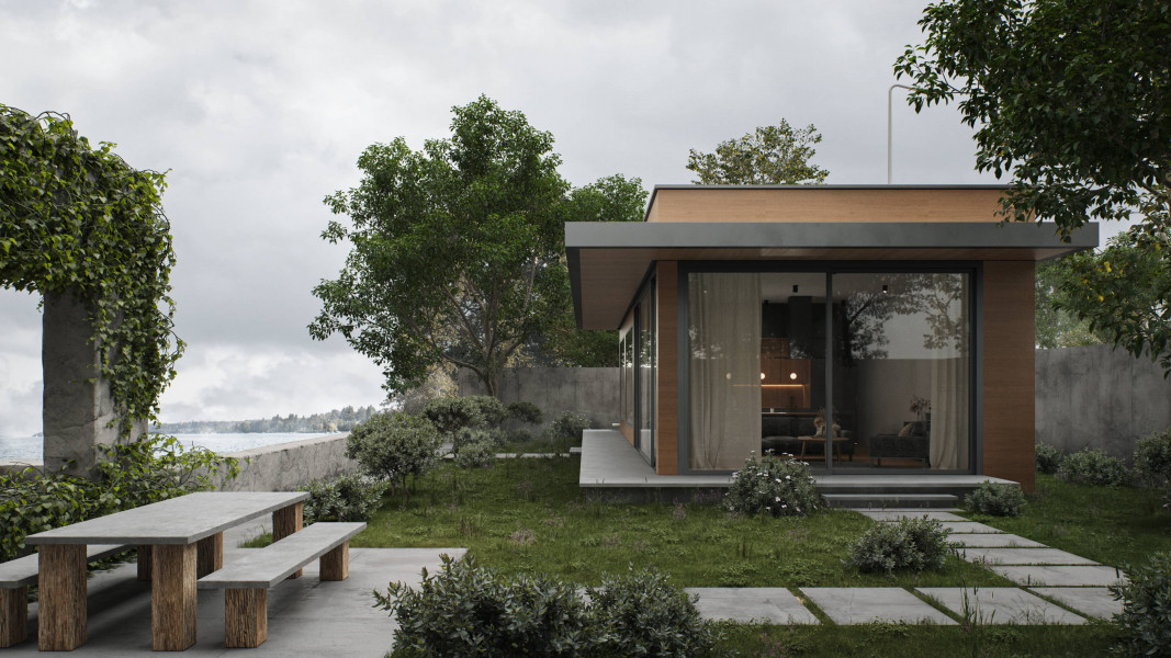 3D Villa with terace