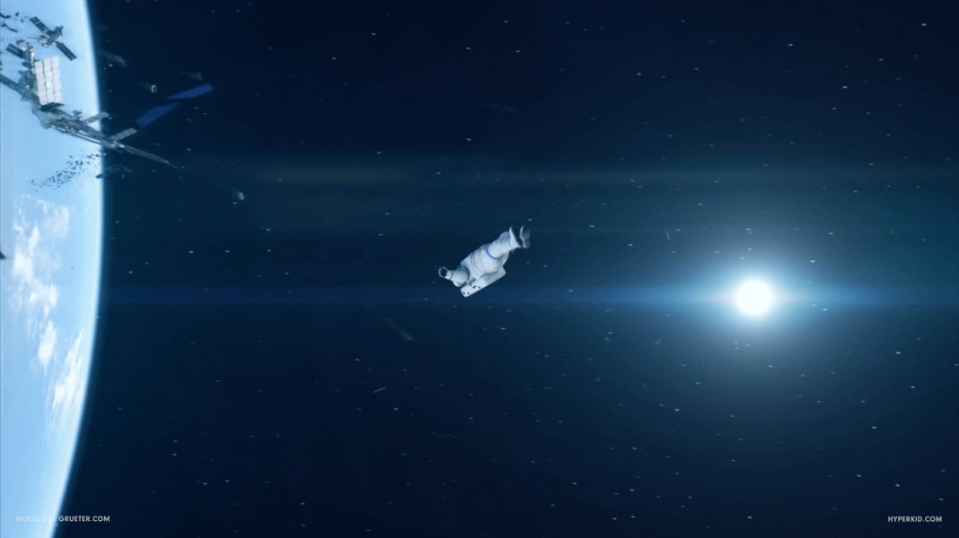 3D Astronaut in Space