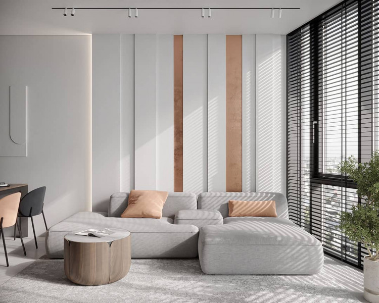 Rendered Fjord Apartment 