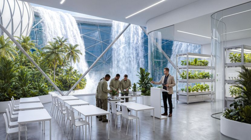 Ahmad Eghtesad, 'Baobab Waterfall' Architectural visualization