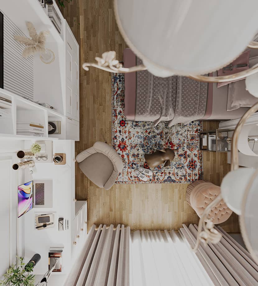 Shahin Alizadeh, 'Interior Bedroom' Architectural visualization