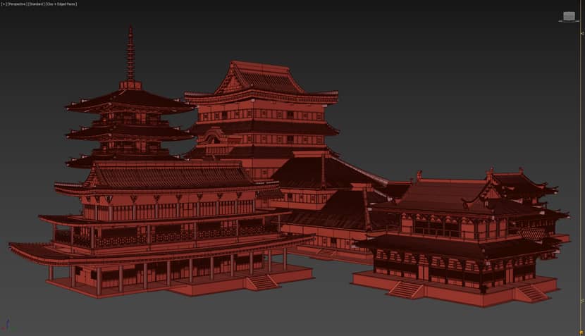 The Making of 'Buddhist Temple Complex' by Aleksey Karetin