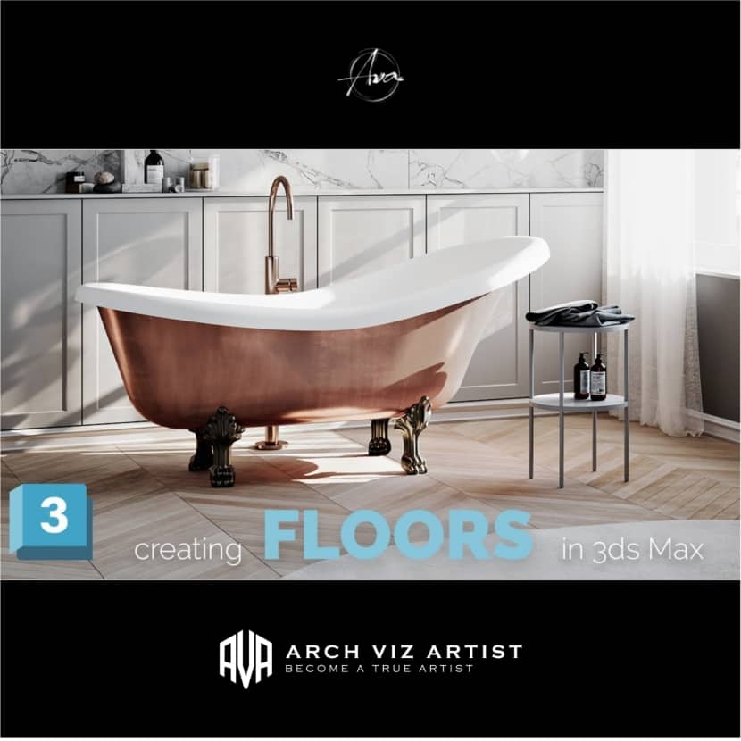 Arch Viz Artist - 3 ways to create floors in 3DS Max