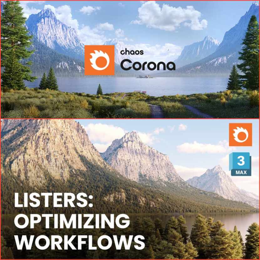 Chaos Corona - Optimize your workflow with the Corona Listers in 3ds Max