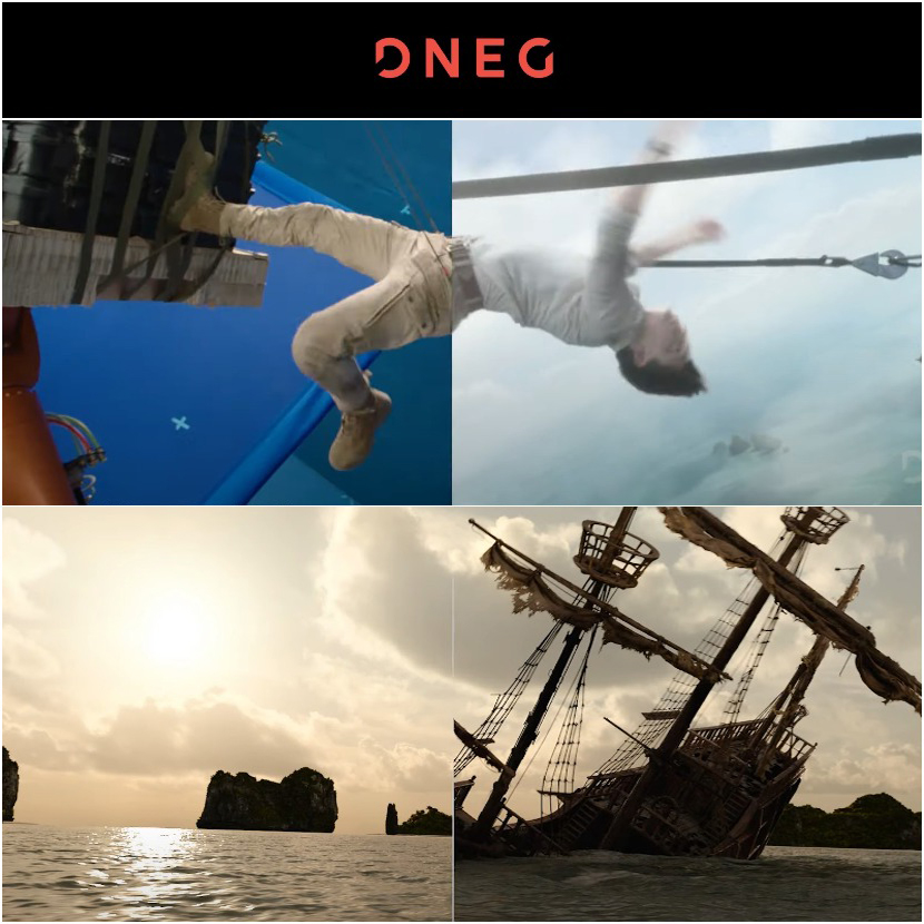 DNEG - VFX breakdown for Uncharted movie