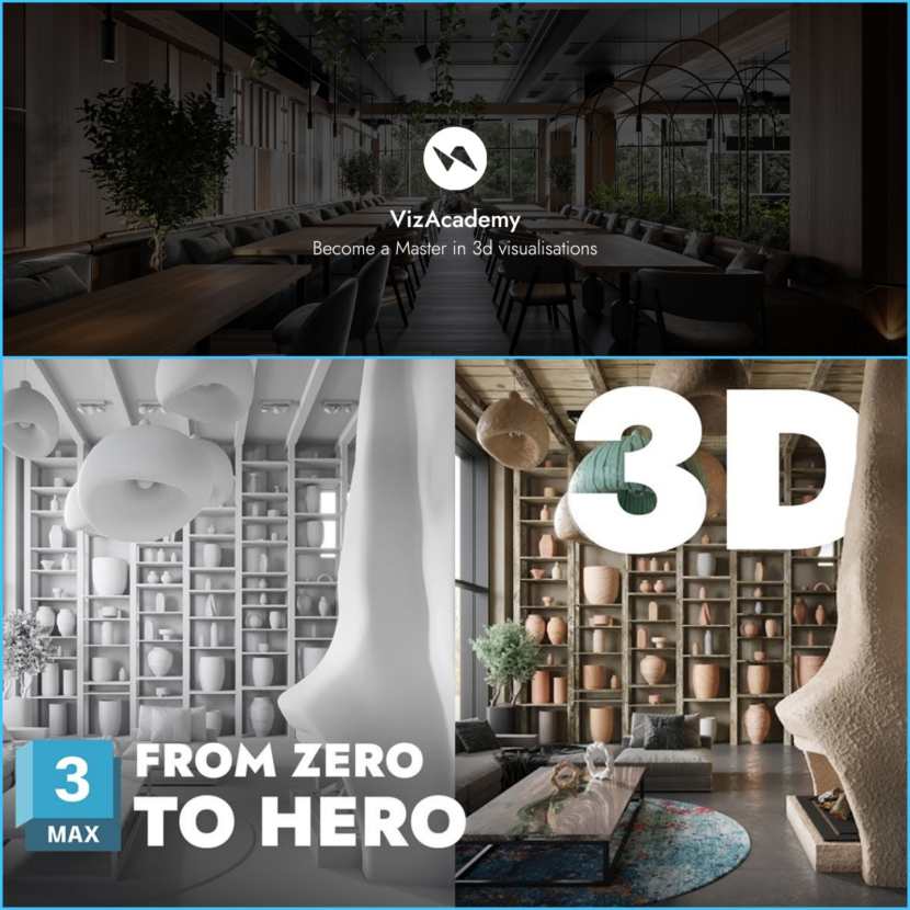 VizAcademy UK - 3DS Max Interior modeling From zero to hero