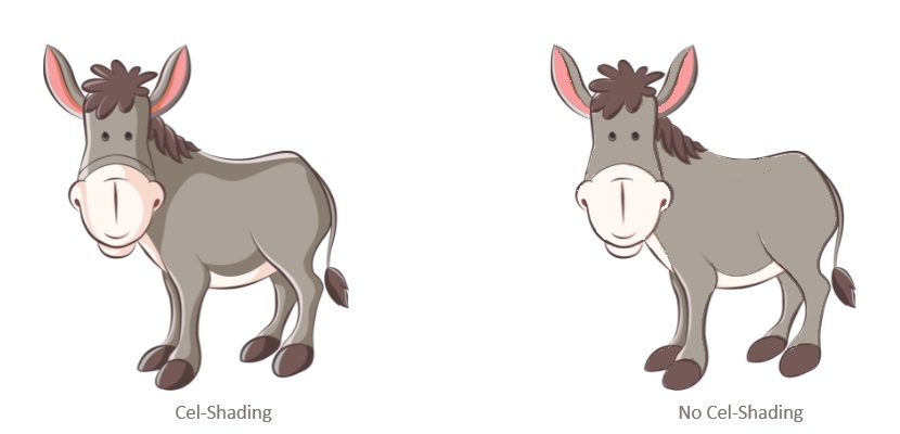 cel-shading vs no cel-shading