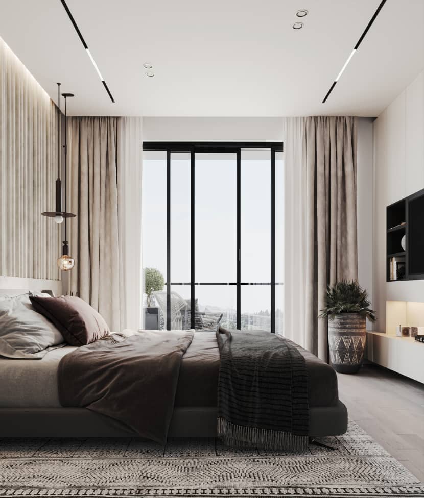 Rasoul Mojarrad, 'Relaxation Master Bedroom' architectural visualization