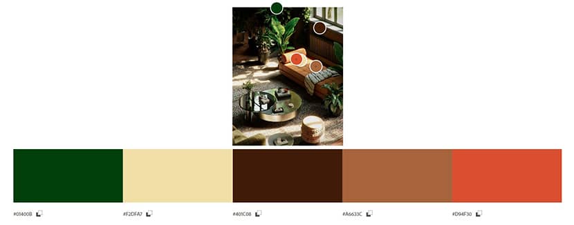 Ricardo Barreto, 'Green Loft NY' color palette