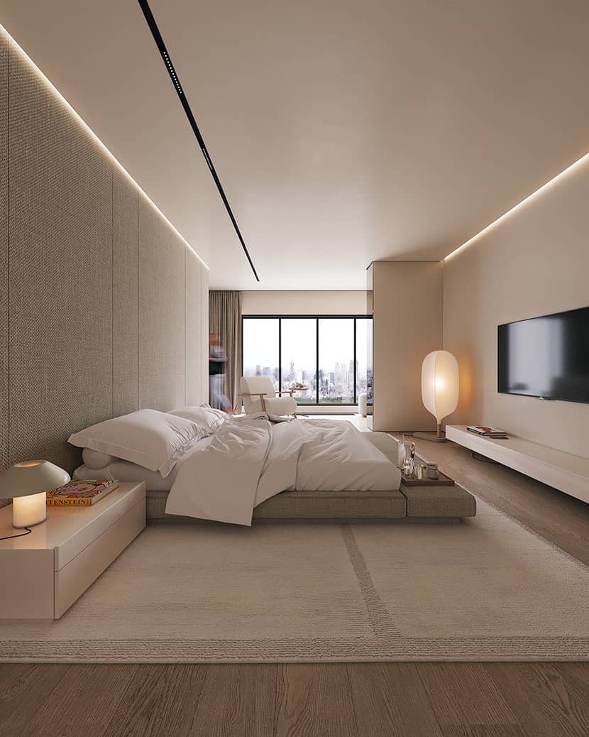 Ricardo Barreto, 'Uniform Bedroom' architectural visualization