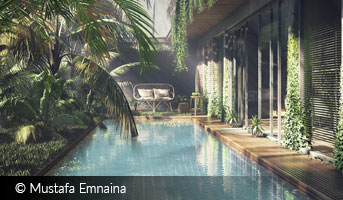 Indonesian Pool by Mustafa Emnaina