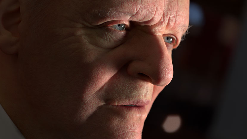 Anthony Hopkins Face Close-Up