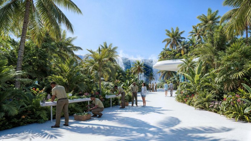 Ahmad Eghtesad, 'Baobab Waterfall' Architectural visualization